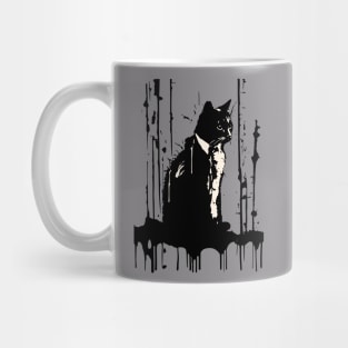 Splash Art Dripping Kitty Mug